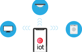 Free internet of things iot network vector